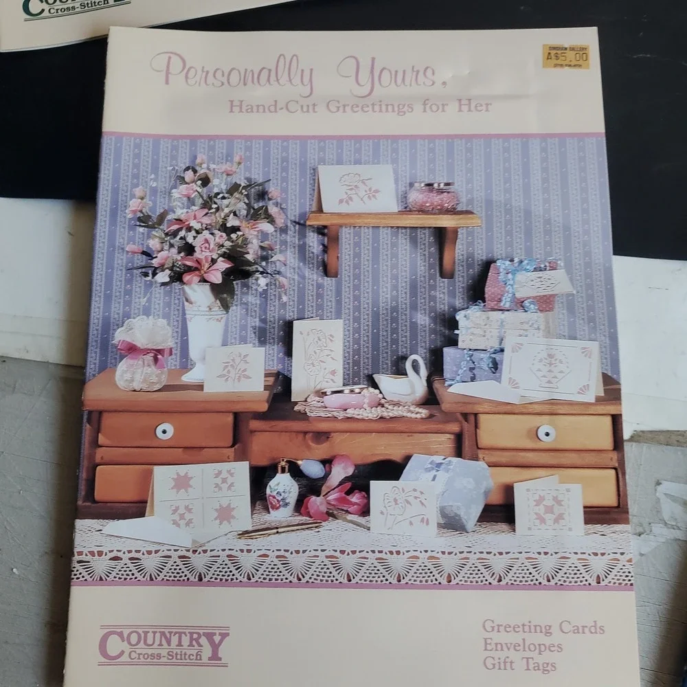 Lot Of 10 Vintage Country Cross Stitch Leaflets Multiple Brands Country Themed
